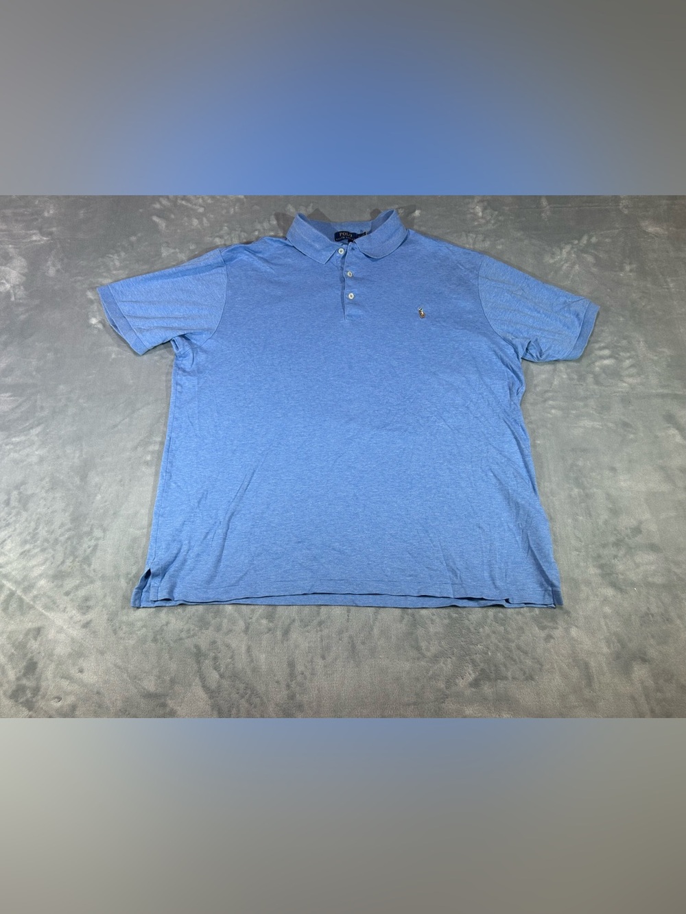 Ralph Lauren Polo Shirt Mens XLT Blue Casual Golf Classic Fit Casual Preppy